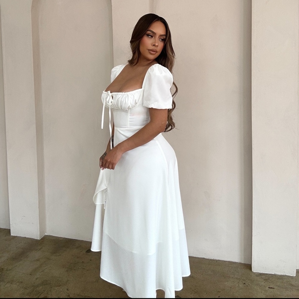 Cottage white dress 💝